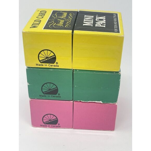 Vintage Trivial Pursuit Mini Pack Set Of 3 The Good Life Flicks Wild Card 1987 - Picture 4 of 11